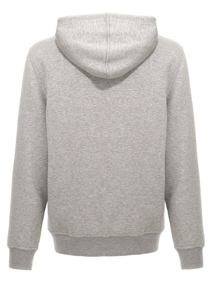 Sweatshirt Hoodie by Brunello Cucinelli for men in silk polyamide cotton & cashmere gray features a authentic silhouette, showcasing a sophisticated hooded neckline and authentic detail for a refined finish.