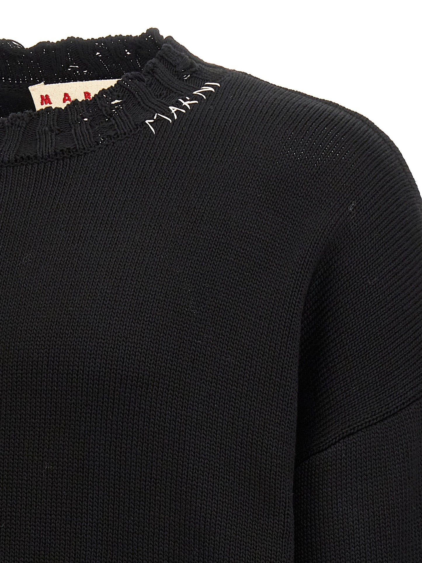 Cardigan by Marni for men in cotton black features an impeccable silhouette, showcasing a sophisticated and detail for a truly impeccable finish.