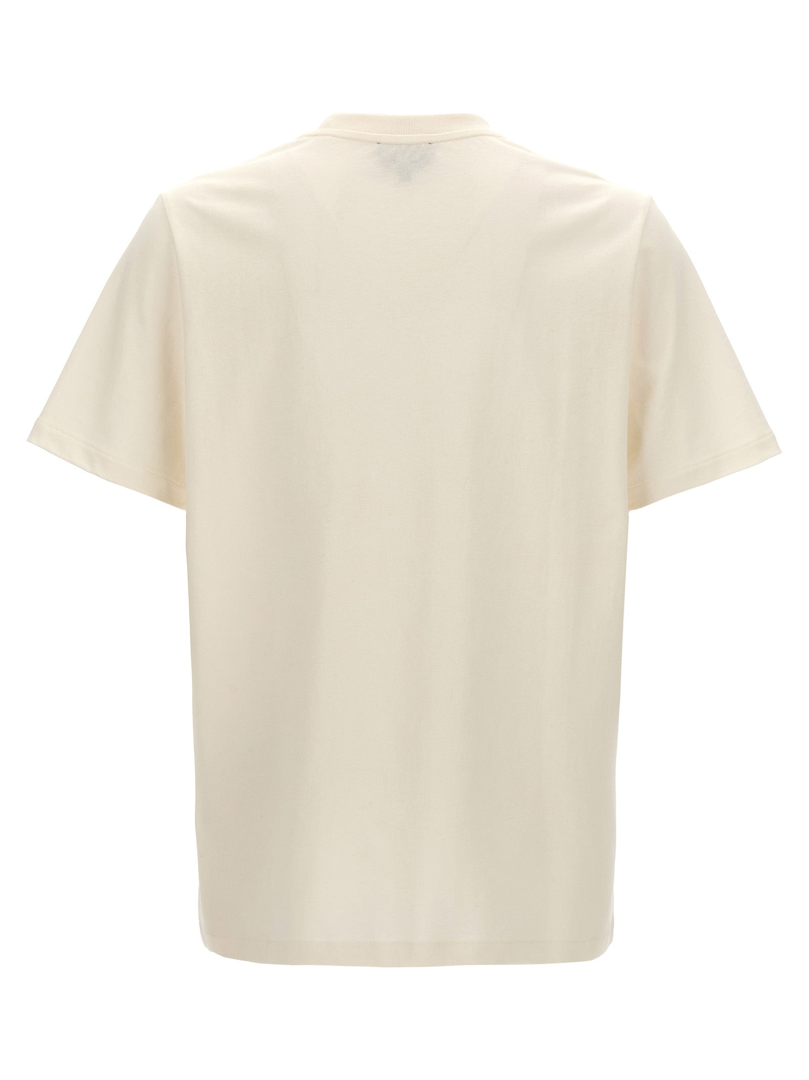 T-Shirt by A.P.C. for men in organic cotton white showcases a dramatic silhouette, elegantly detailed with a dramatic crew neckline and for a truly dramatic finish.