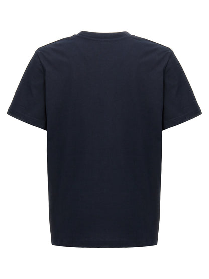 T-Shirt by A.P.C. for men in cotton blue showcases a chic silhouette, artfully detailed with a chic crew neckline and for a chic finish.