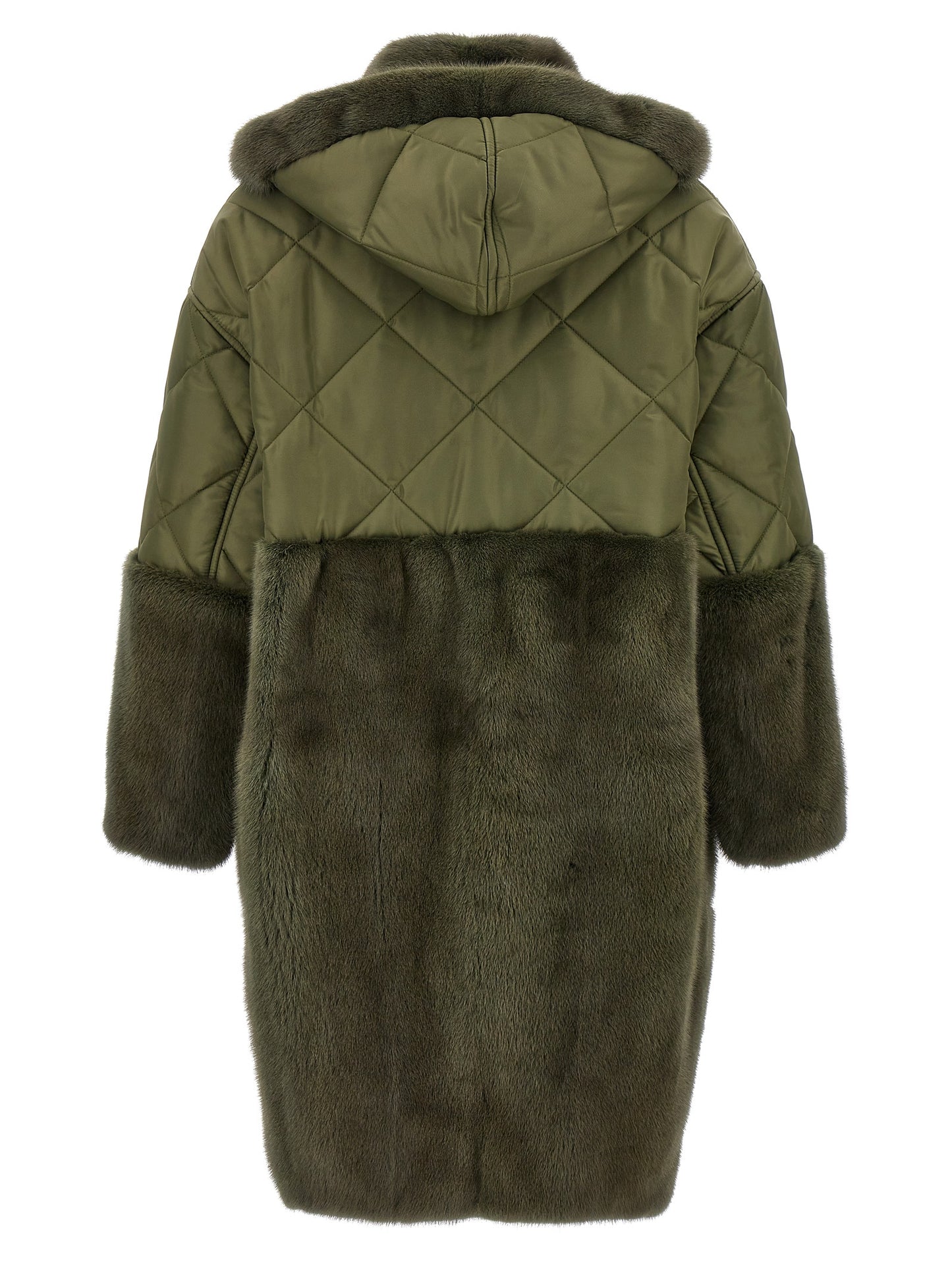 BLANCHA Bicolor Polyester Coat