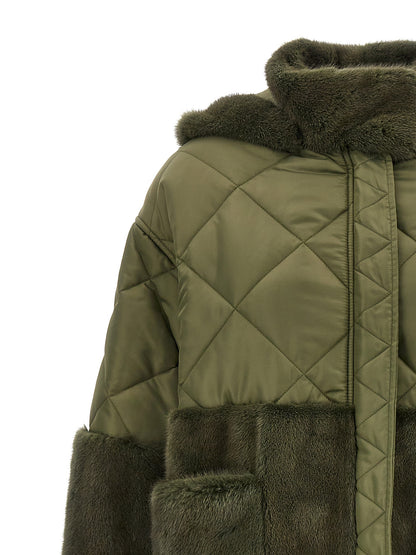 BLANCHA Bicolor Polyester Coat