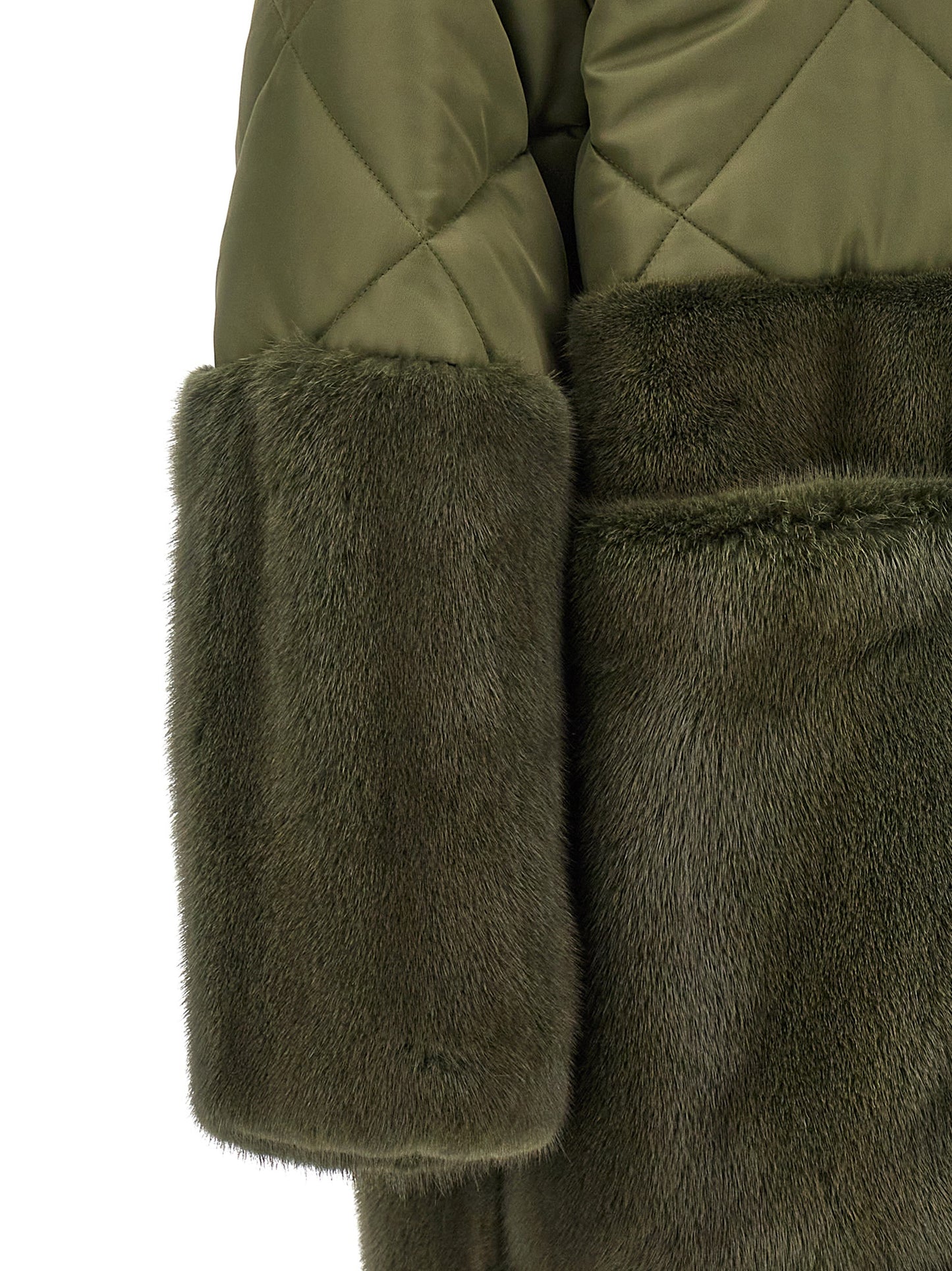 BLANCHA Bicolor Polyester Coat