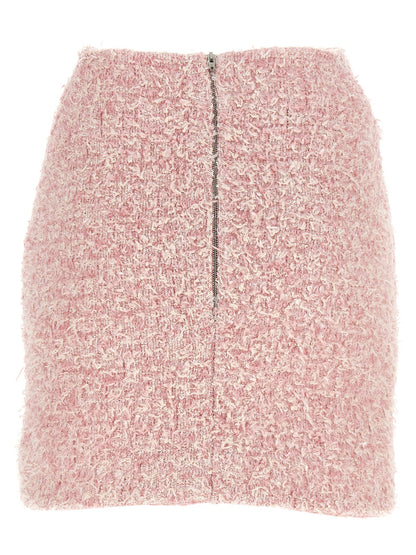 Skirt by Balenciaga for women in polyamide cotton tweed multicolor & pink features a captivating silhouette, showcasing the captivating The Blend Women's Polyamide Cotton Tweed Maxi Long Skirt design with a sophisticated maxi long for a captivating look.