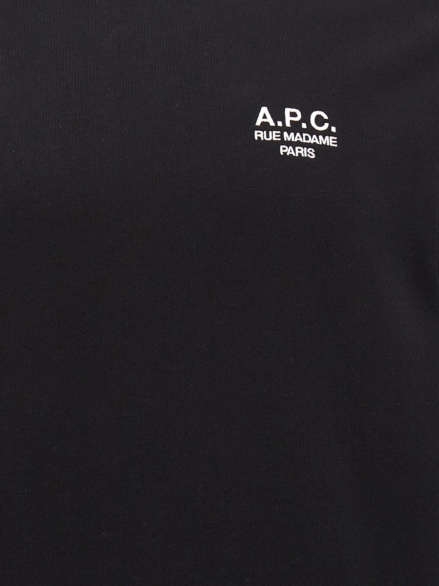 Sweatshirt by A.P.C. for men in stretch cotton bicolour, black & white presents a smart casual silhouette, featuring a smart casual and for a sophisticated look.