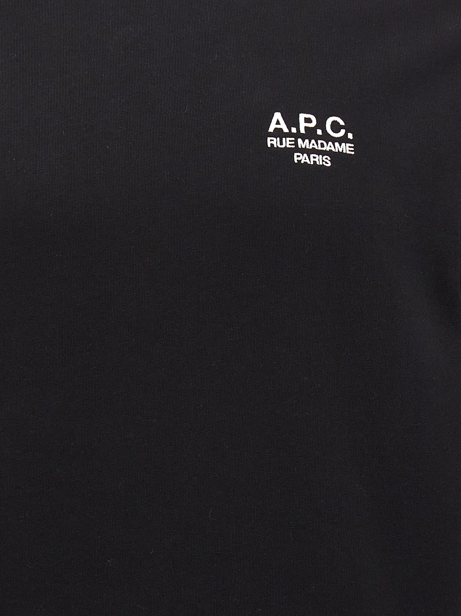 Sweatshirt by A.P.C. for men in stretch cotton bicolour, black & white presents a smart casual silhouette, featuring a smart casual and for a sophisticated look.