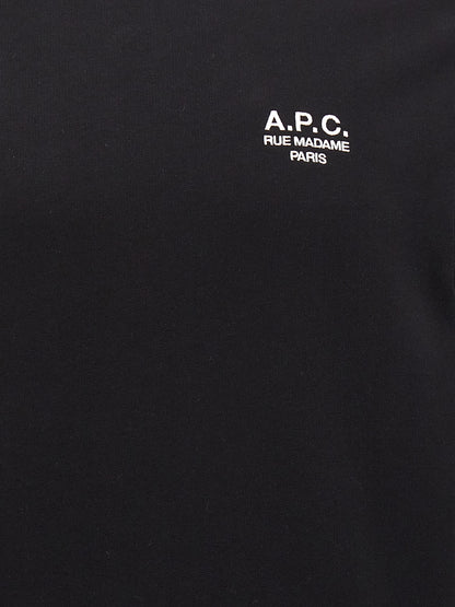 Sweatshirt by A.P.C. for men in stretch cotton bicolour, black & white presents a smart casual silhouette, featuring a smart casual and for a sophisticated look.