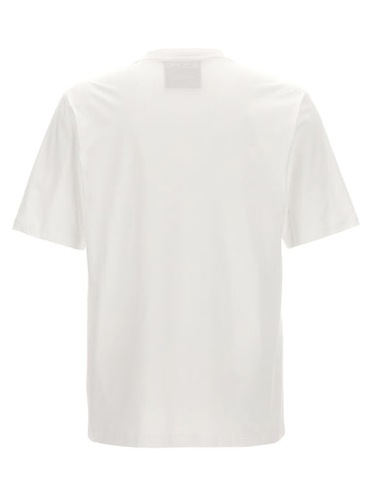 T-Shirt by Moschino for men in cotton bicolour, black & white features an edgy silhouette, meticulously detailed with a sophisticated and crew neckline for a truly edgy finish.