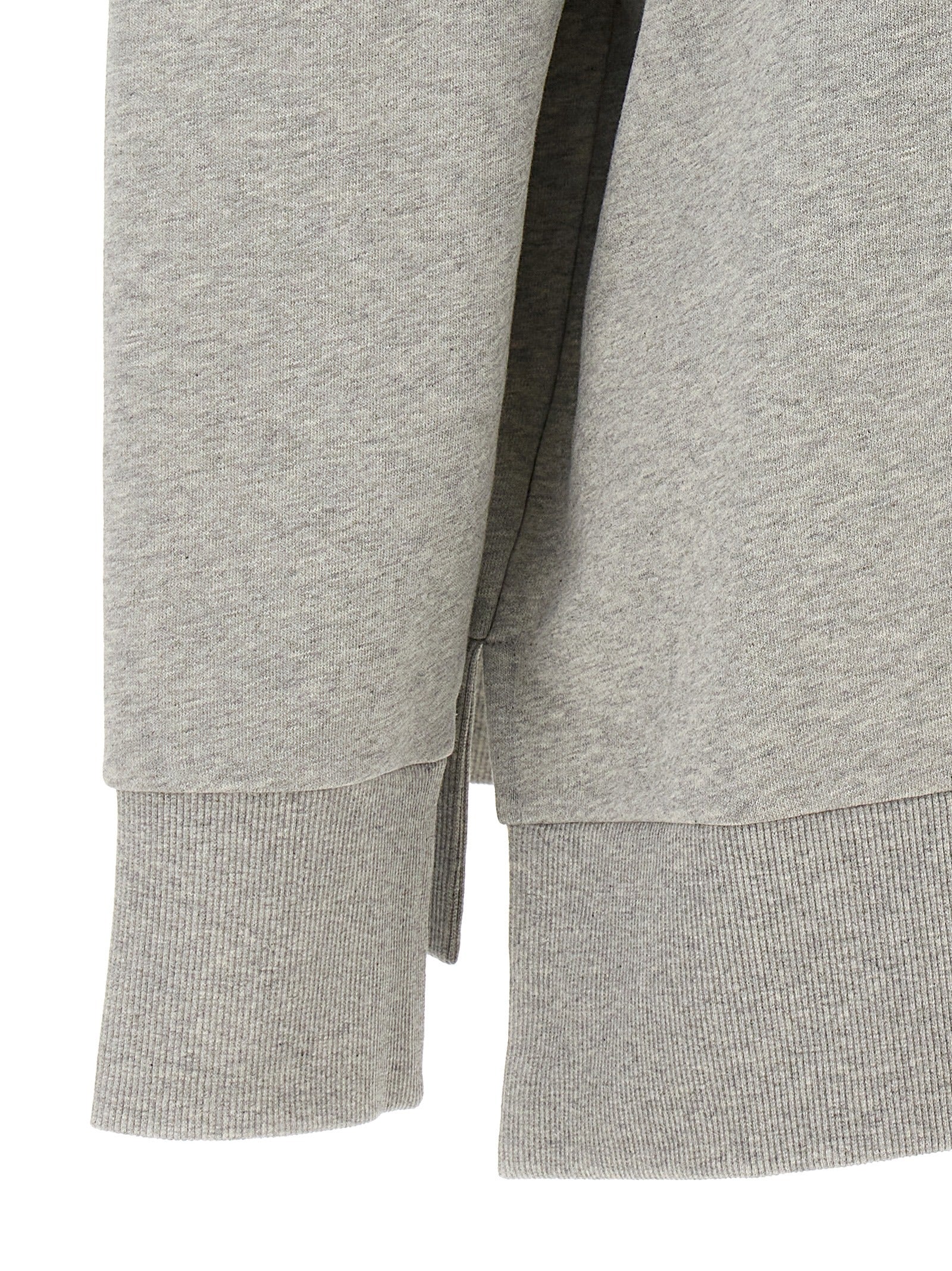 Activewear Sweatshirt by Stella McCartney for women in cotton gray showcases a versatile silhouette, artfully detailed with a versatile and for a versatile finish with .