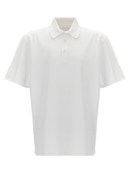 Polo Shirt by Givenchy for men in cotton white presents a crisp silhouette, artfully detailed with a crisp short-sleeve and crisp .