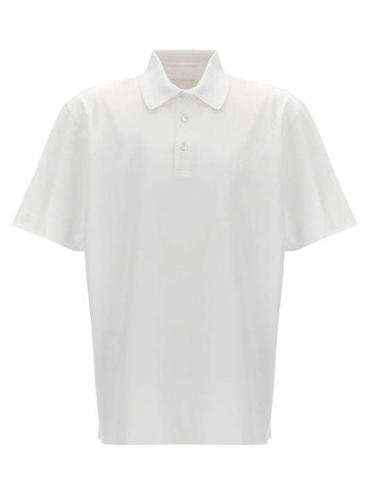 Polo Shirt by Givenchy for men in cotton white presents a crisp silhouette, artfully detailed with a crisp short-sleeve and crisp .
