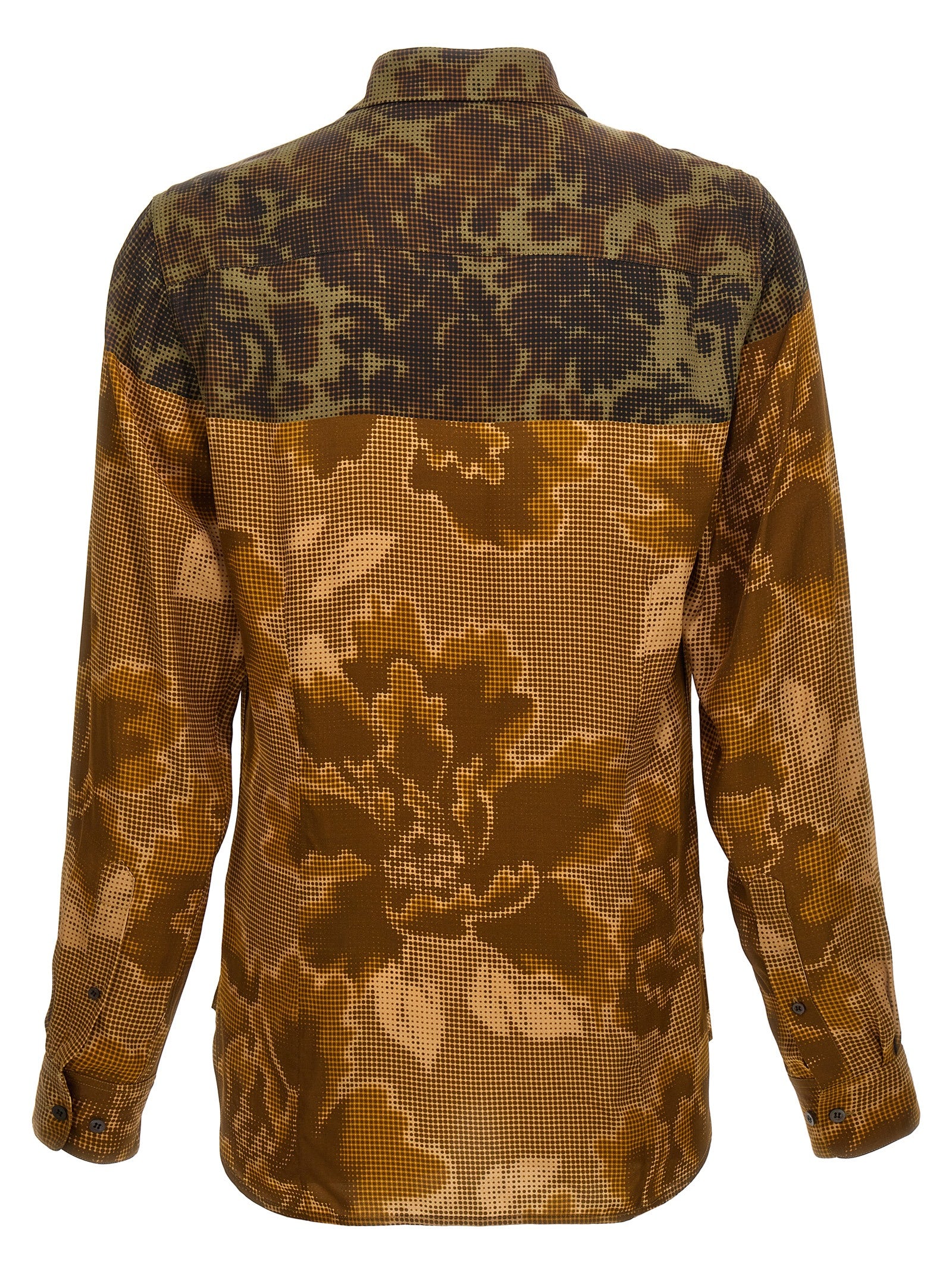 Shirt by Dries Van Noten for men in viscose multicolor & print features an polished silhouette, showcasing a sophisticated and detail for a truly polished finish.