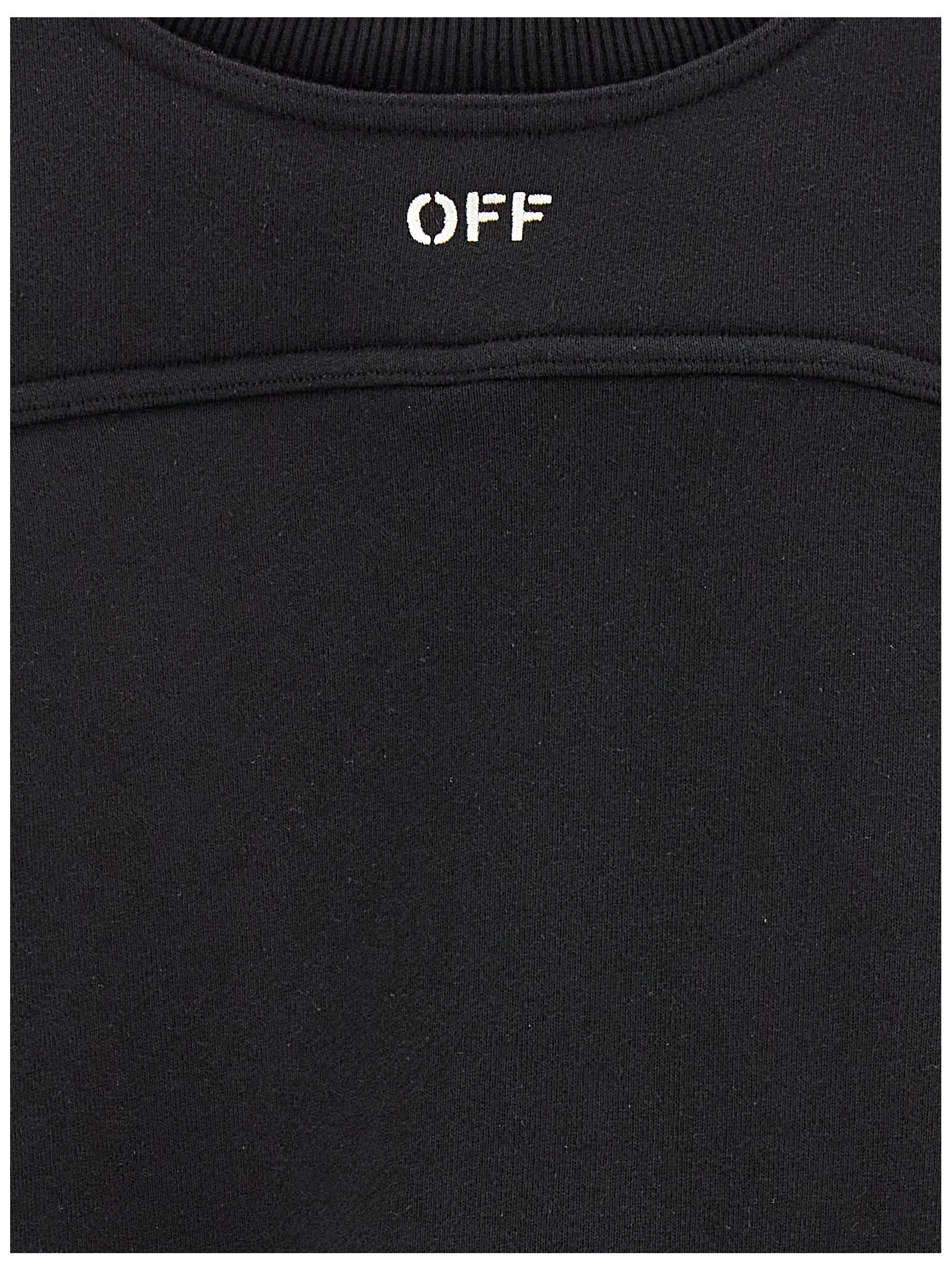 Activewear Sweatshirt by Off-White for women in cotton bicolour, black & white presents a sporty silhouette, showcasing a sophisticated and detailed with premium for a sporty finish.