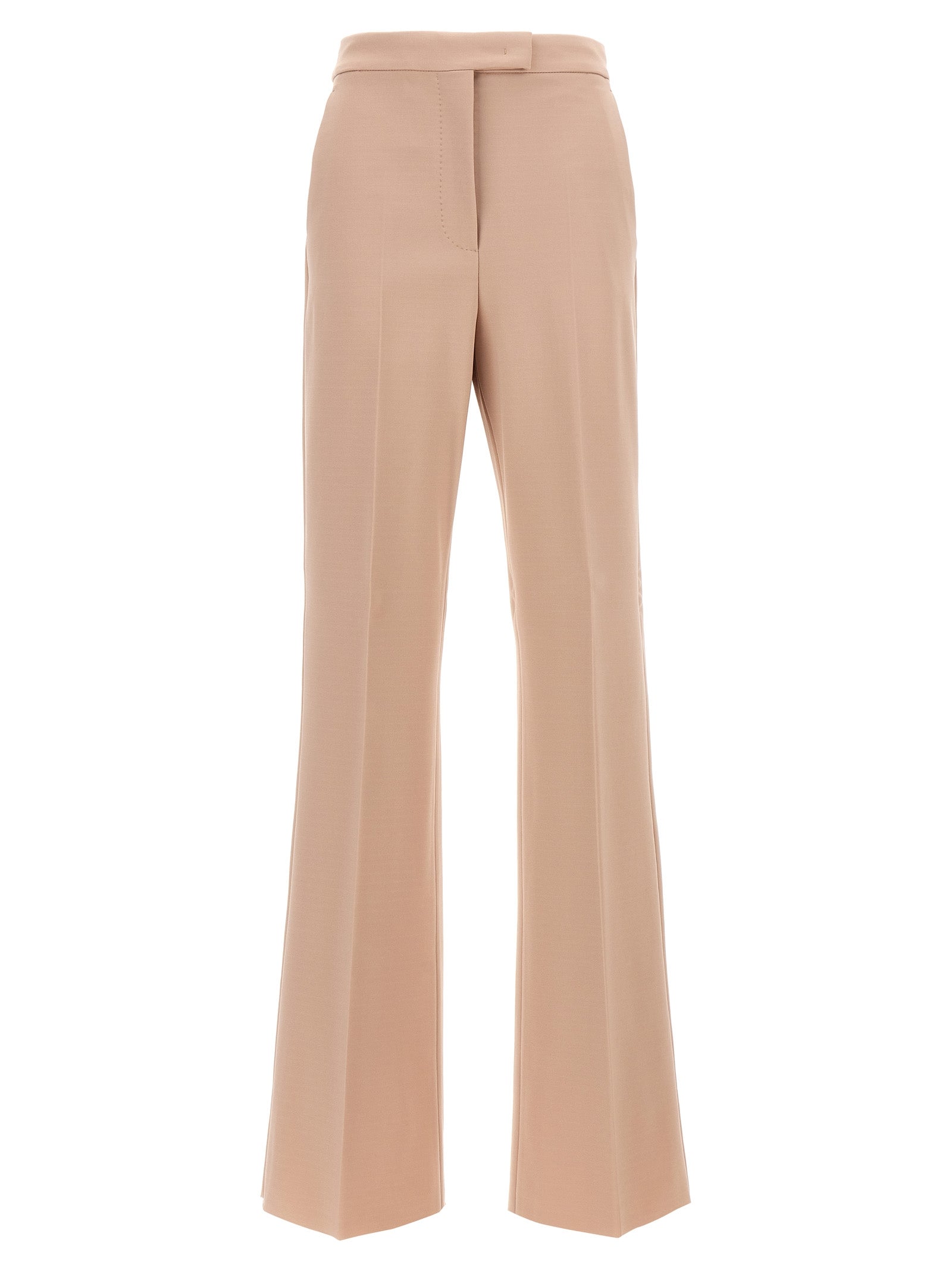 Trousers by Max Mara for women in stretch polyamide viscose multicolor & pink presents a smart silhouette, meticulously detailed with a smart , a smart long, and a smart .