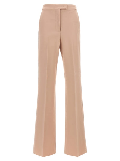 Trousers by Max Mara for women in stretch polyamide viscose multicolor & pink presents a smart silhouette, meticulously detailed with a smart , a smart long, and a smart .