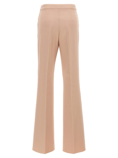 Trousers by Max Mara for women in stretch polyamide viscose multicolor & pink features an on trend silhouette, showcasing a sophisticated with a long and for an on trend finish.