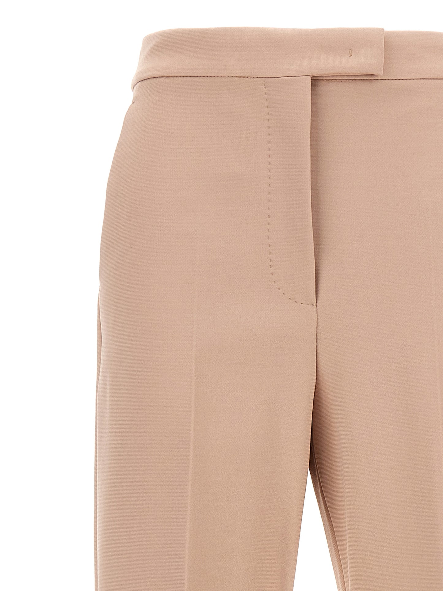 Trousers by Max Mara for women in stretch polyamide viscose multicolor & pink features a artisanal silhouette, showcasing a sophisticated with a long and for a artisanal finish.