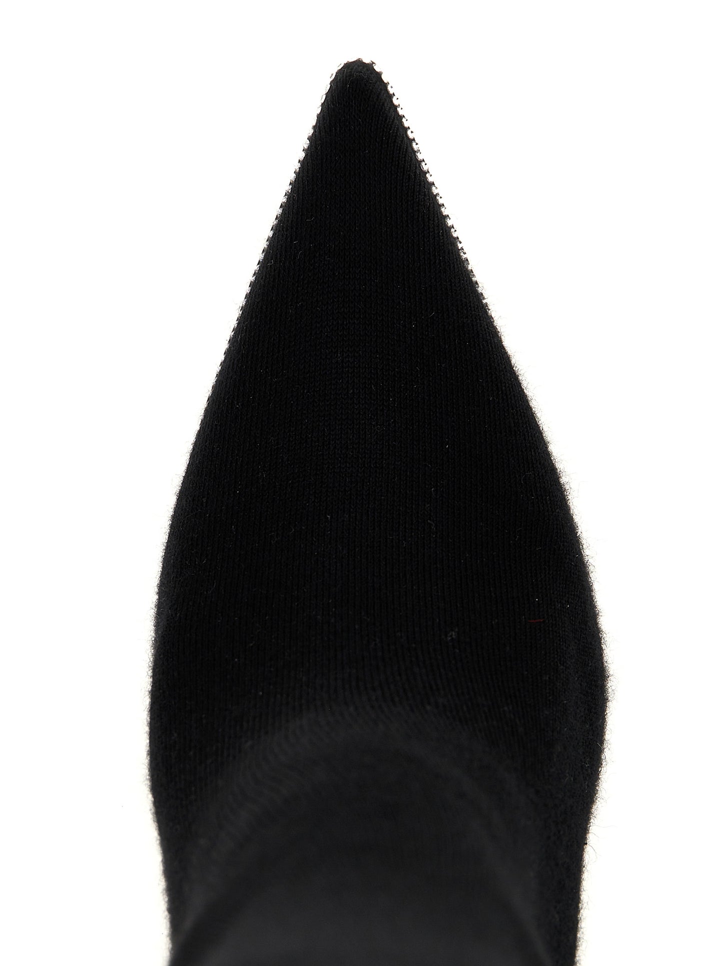 Sock Over-The-Knee Boots by RENE CAOVILLA for women in linen wool & suede leather black features an high-performance silhouette, showcasing the sophisticated design of the Women's Linen Wool & Suede Leather Sock Over-The-Knee Boots with a and a refined .