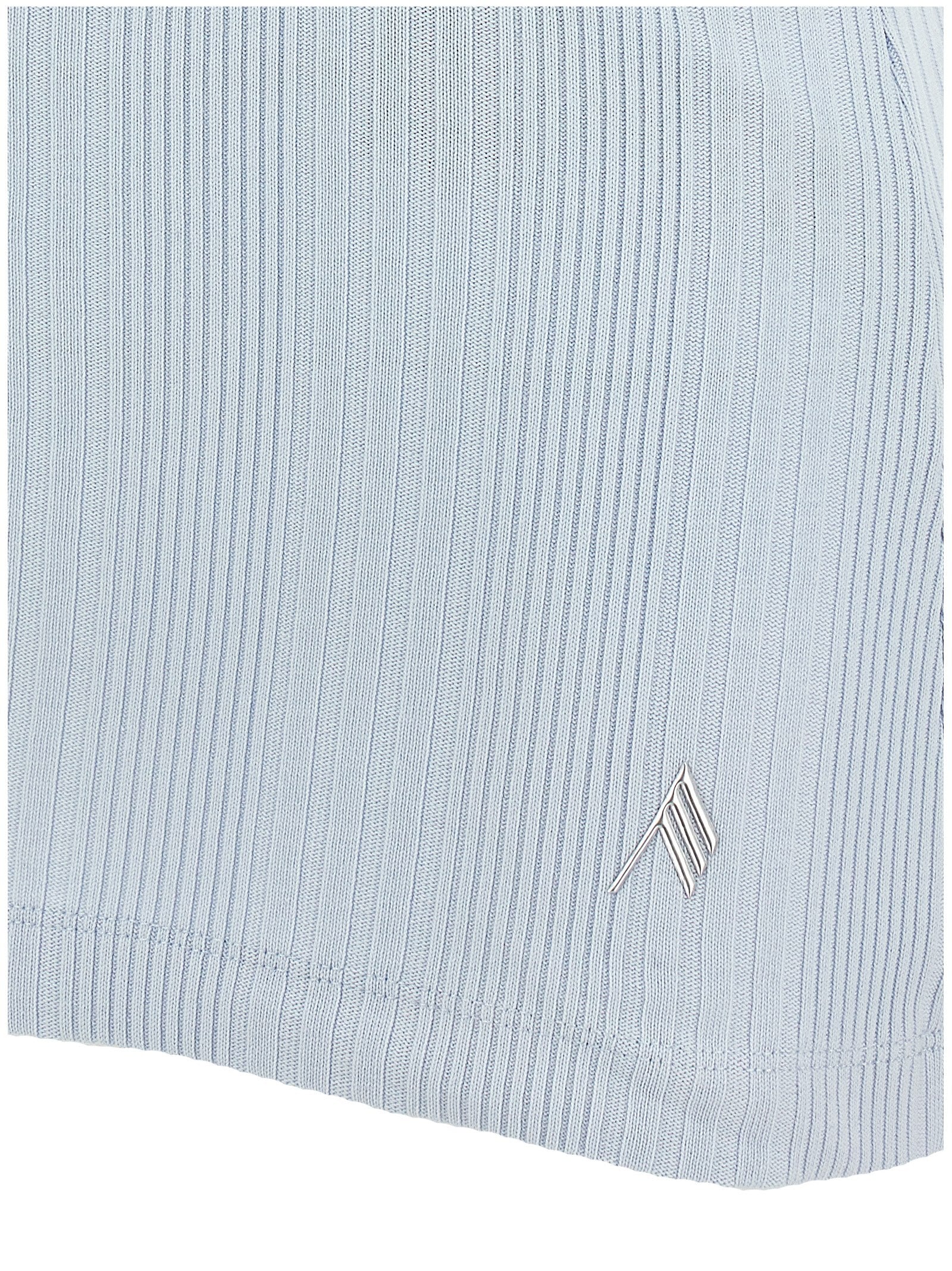 Tank Top by The Attico for women in cotton light-blue showcases a sublime silhouette, with and details for a sublime finish.