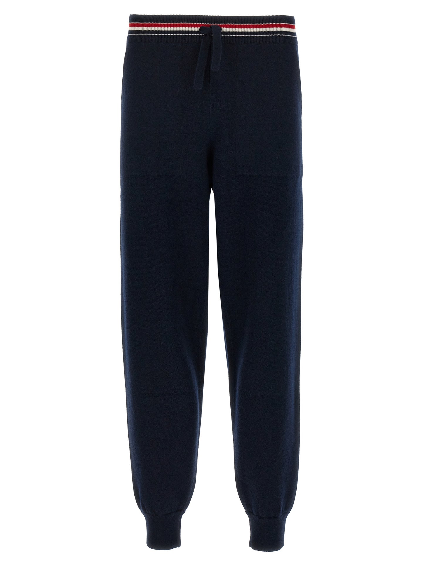 Joggers by Thom Browne for men in cashmere blue features a refined silhouette with a refined , defined by a and a refined long for a refined finish.
