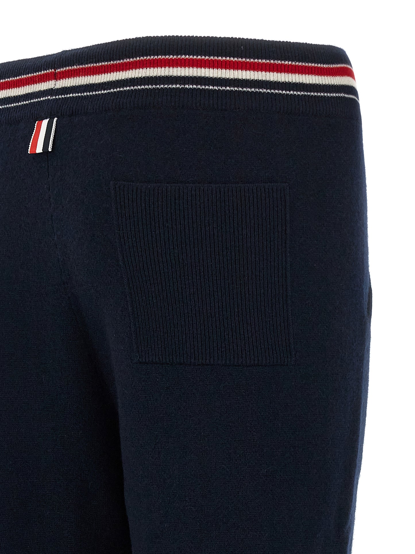 Joggers by Thom Browne for men in cashmere blue features an sartorial and long with a cut for a sartorial finish.