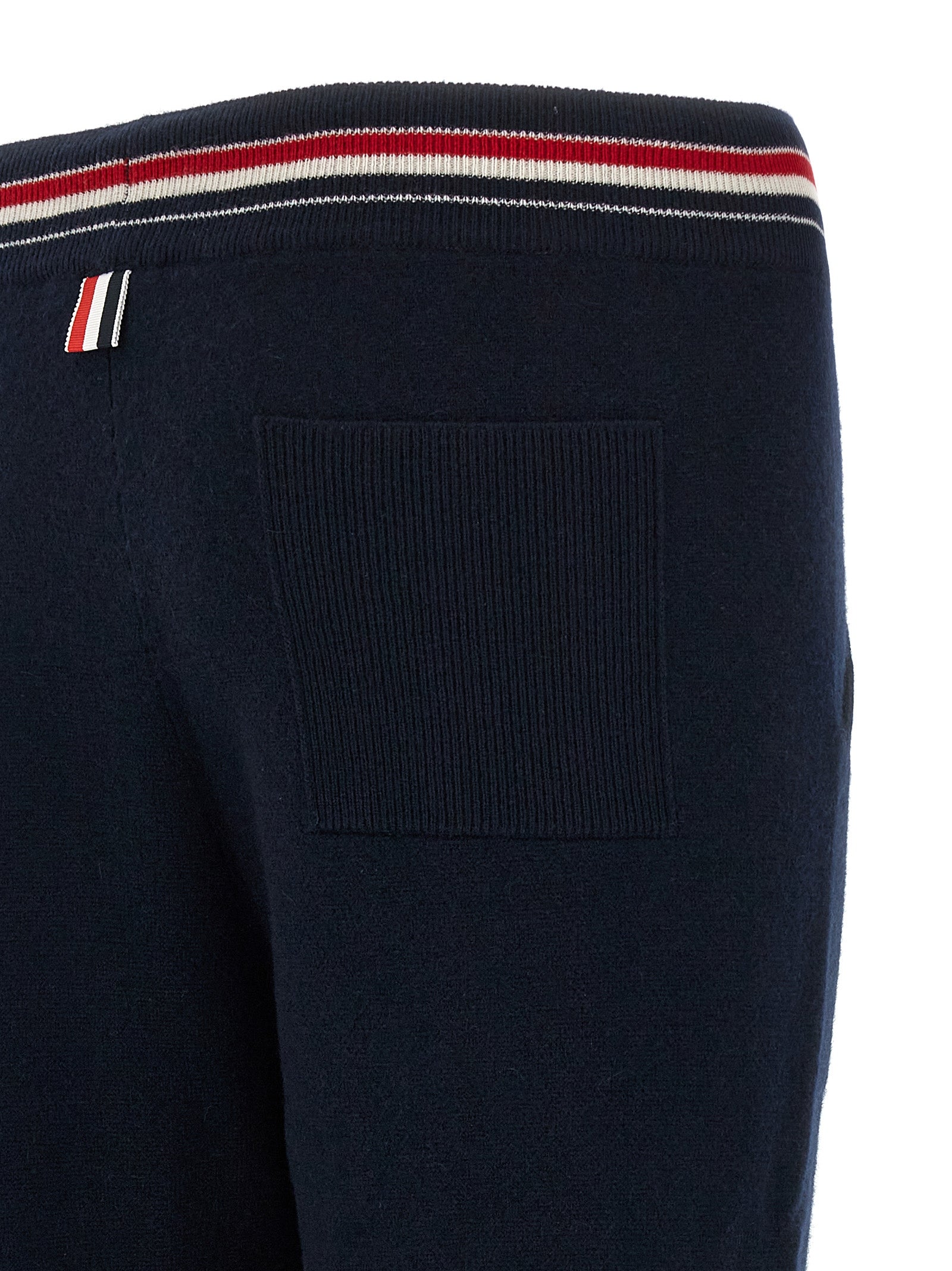 Joggers by Thom Browne for men in cashmere blue features an sartorial and long with a cut for a sartorial finish.