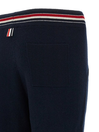 Joggers by Thom Browne for men in cashmere blue features an sartorial and long with a cut for a sartorial finish.