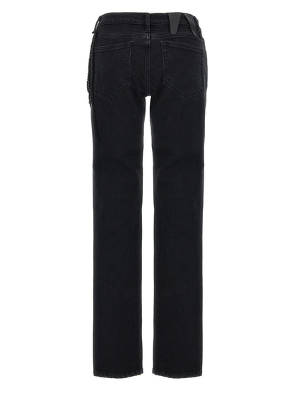 Jeans by Darkpark for women in stretch denim cotton black features an refined tailoring silhouette, showcasing a premium straight-leg with a and long cut for a refined tailoring look.