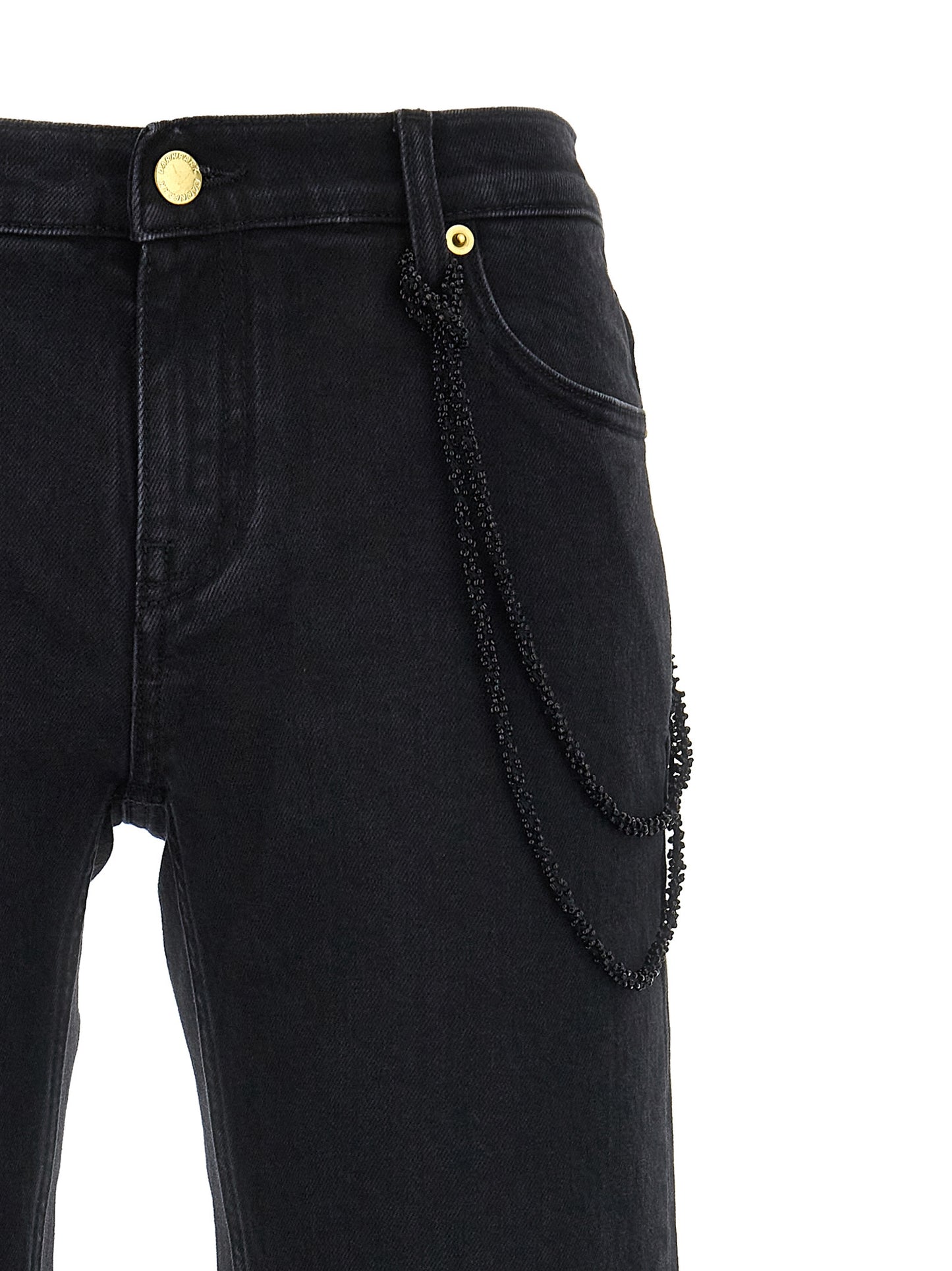 Jeans by Darkpark for women in stretch denim cotton black presents a refined pantology silhouette, artfully defined by a refined pantology straight-leg, long, and a sophisticated .