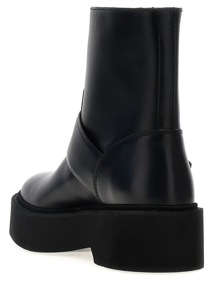 Ankle Boots by Roger Vivier for women in calfskin leather black showcases a impeccable silhouette as Viv Women's Calfskin Leather Ankle Boots, artfully defined by a impeccable and a impeccable .
