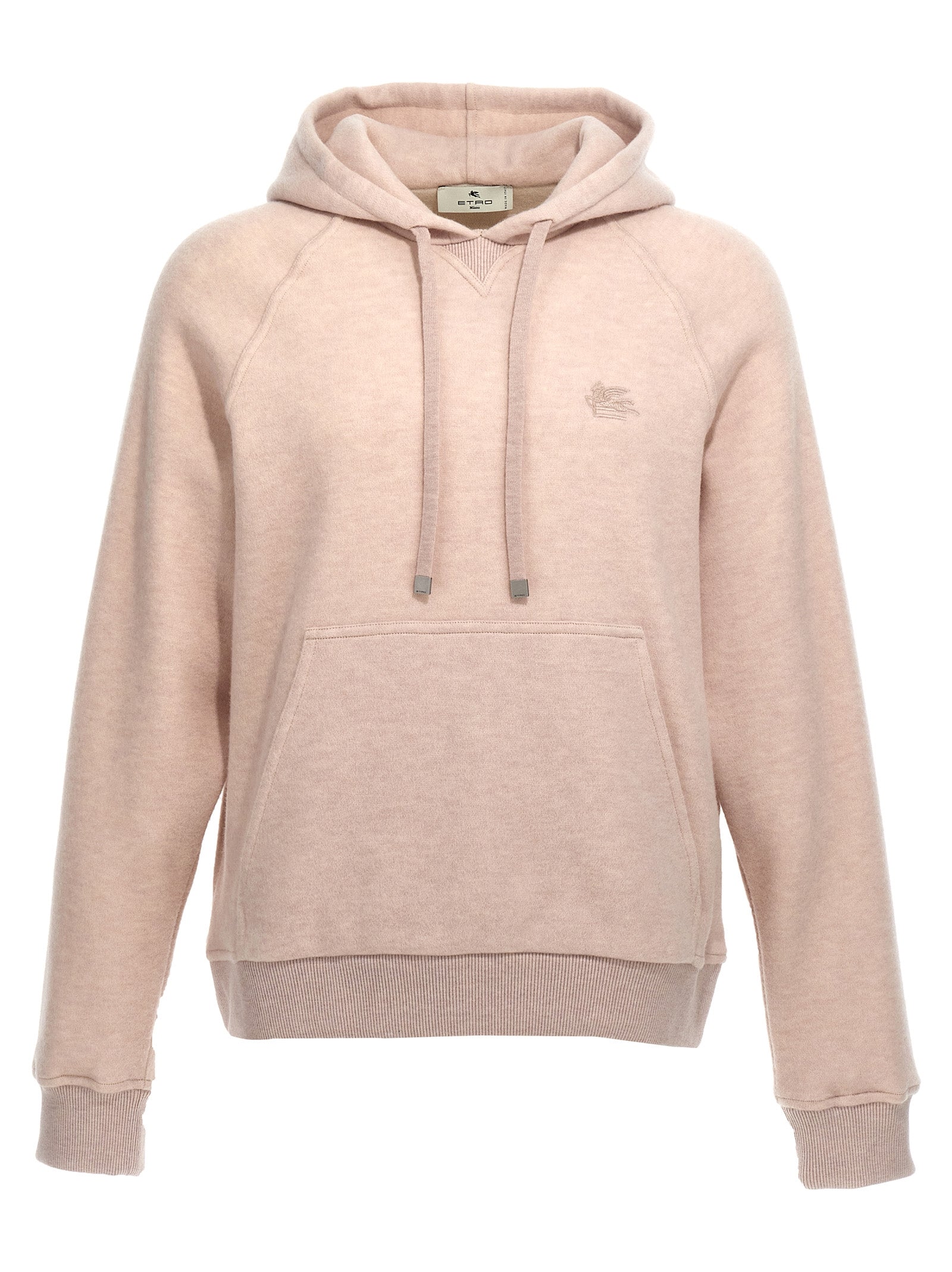 Sweatshirt Hoodie by Etro for men in polyamide wool beige features an luminous silhouette, showcasing a sophisticated hooded neckline and for a truly luminous look.