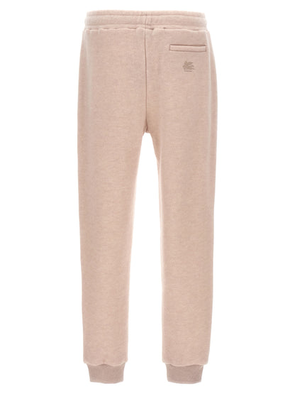 Joggers by Etro for men in polyamide wool beige features an sartorial and long with a cut for a sartorial finish.