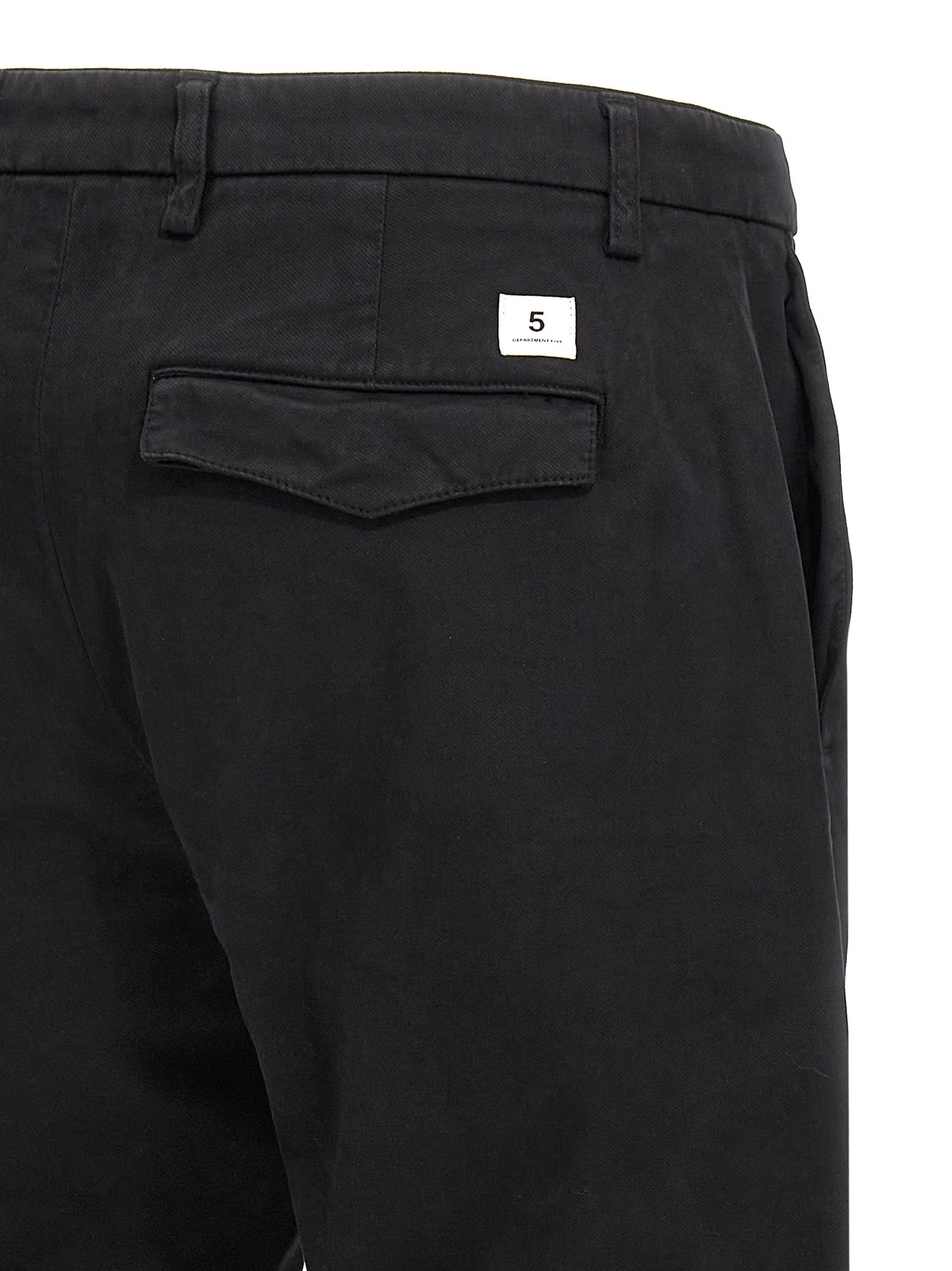 Casual Pants by Department 5 for men in stretch modal cotton black features an refined tailoring silhouette, showcasing a premium with a and long cut for a refined tailoring look.