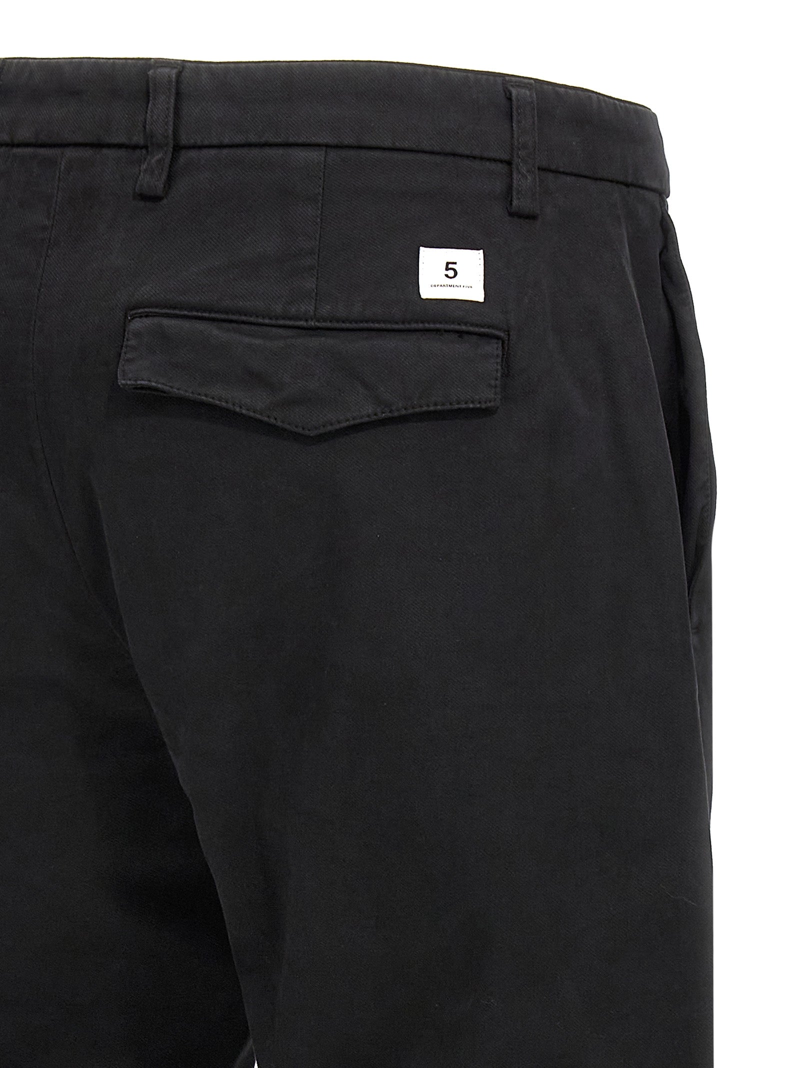 Casual Pants by Department 5 for men in stretch modal cotton black features an refined tailoring silhouette, showcasing a premium with a and long cut for a refined tailoring look.