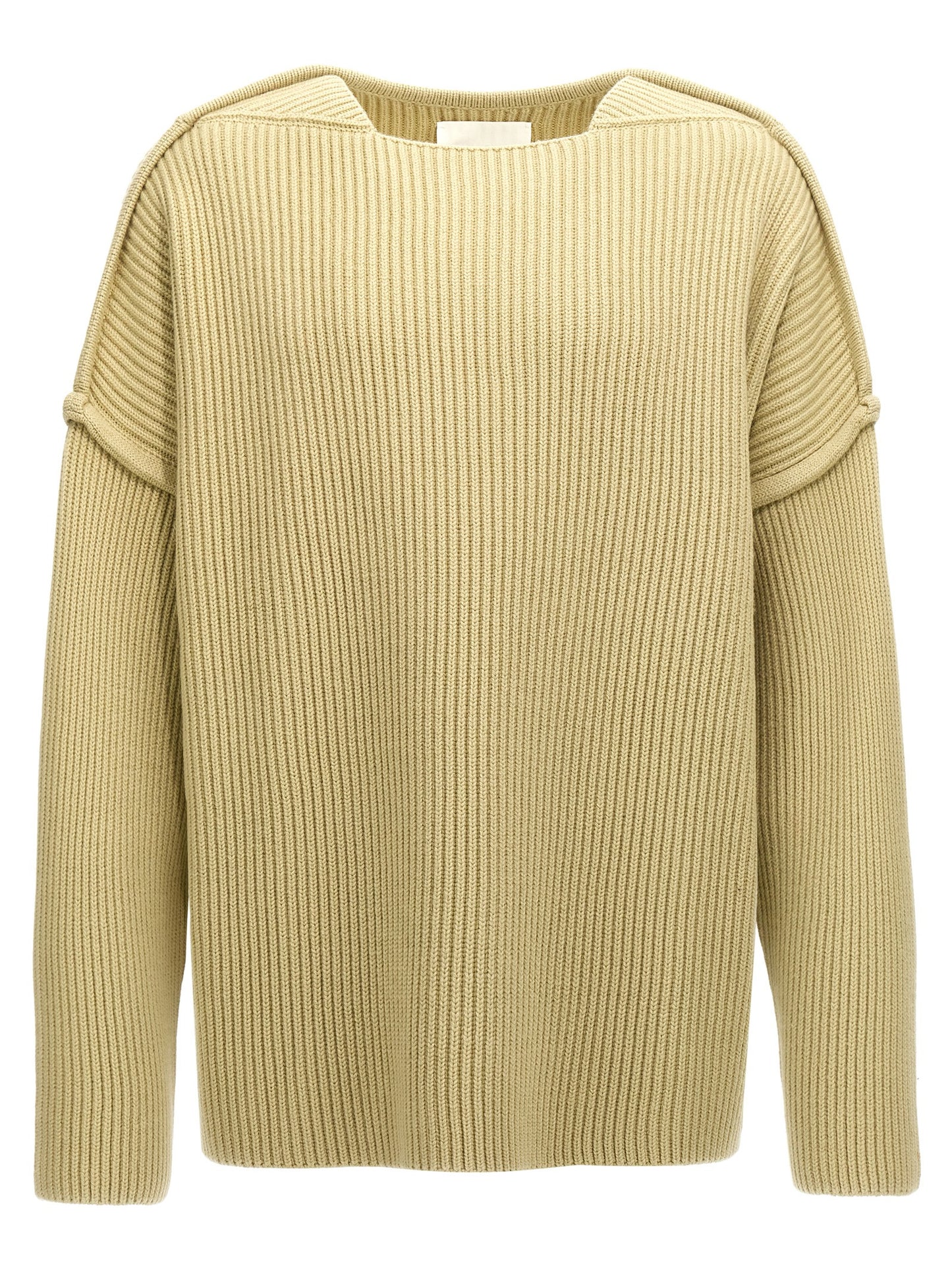 Cardigan by Jil Sander for men in wool bicolour features a nuanced silhouette with a refined and nuanced long-sleeve detailing for a sophisticated look.