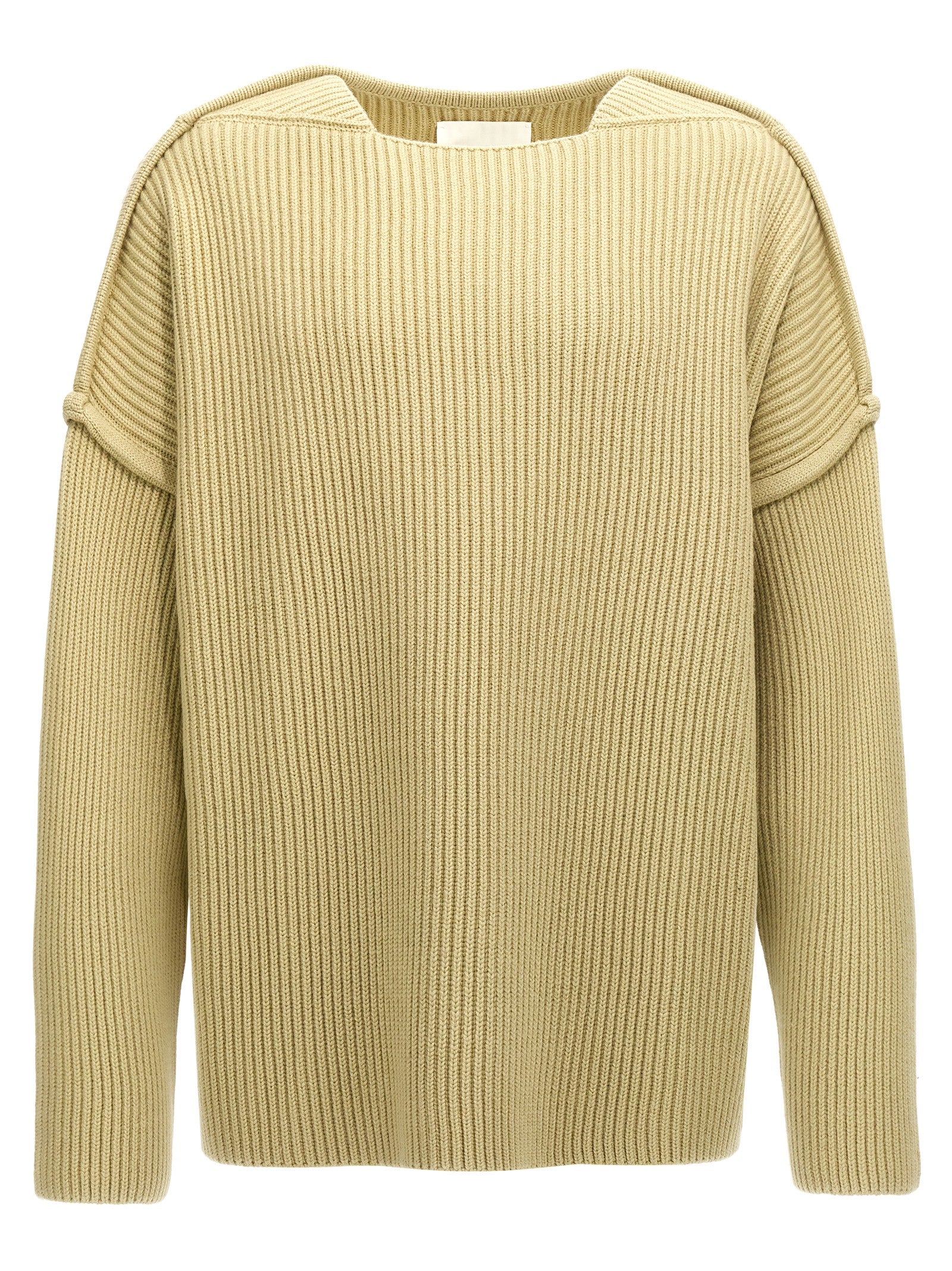 Cardigan by Jil Sander for men in wool bicolour features a nuanced silhouette with a refined and nuanced long-sleeve detailing for a sophisticated look.