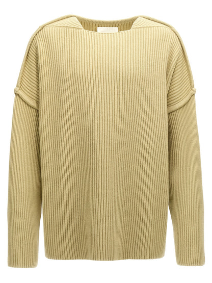 Cardigan by Jil Sander for men in wool bicolour features a nuanced silhouette with a refined and nuanced long-sleeve detailing for a sophisticated look.