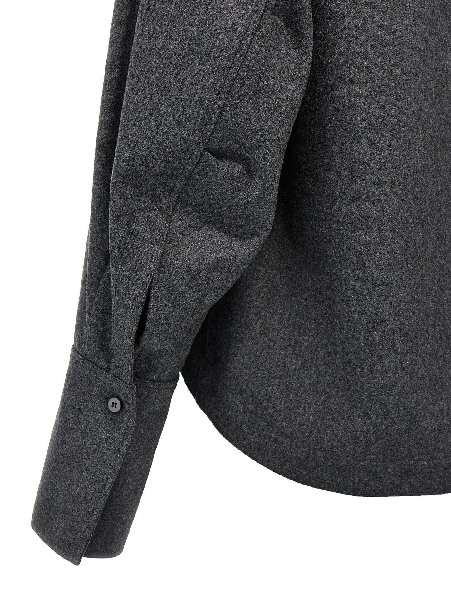 Blouse by The Attico for women in wool & nylon gray features an polished silhouette, showcasing a sophisticated and detail for a truly polished finish.