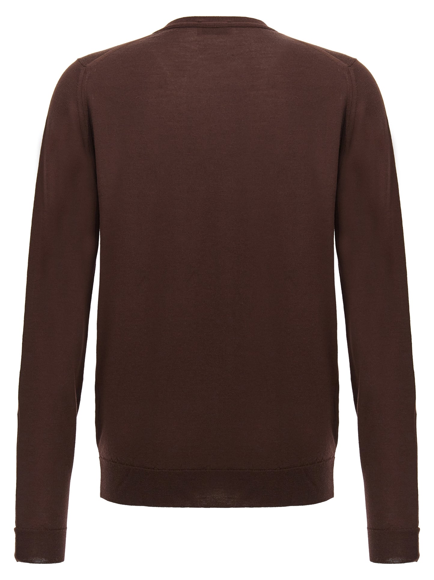 Cardigan by JOHN SMEDLEY for men in wool brown features an crisp silhouette, showcasing a sophisticated and detail for a truly crisp finish.