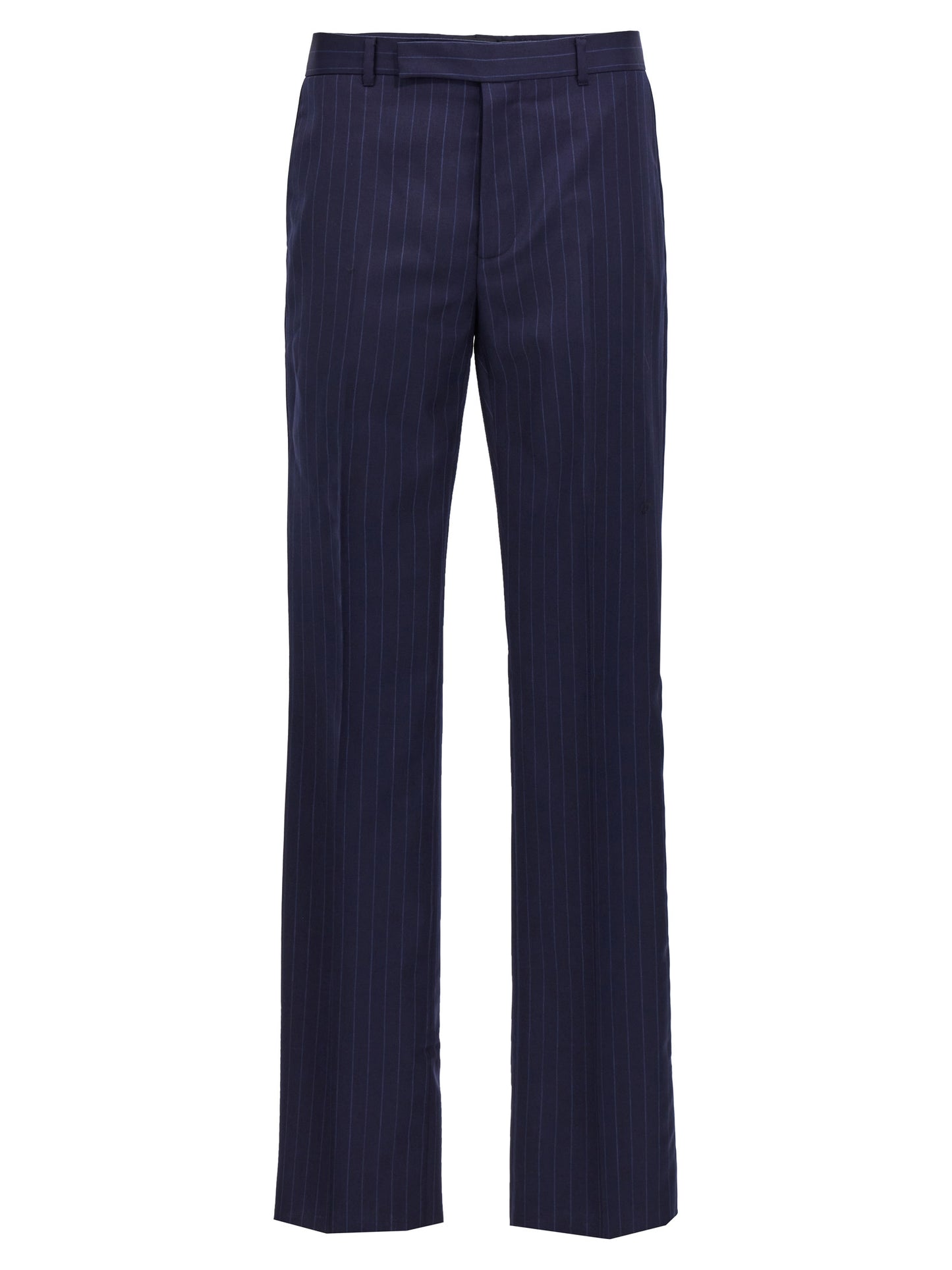 Givenchy Men's Wool Trousers - Blue Pinstripe