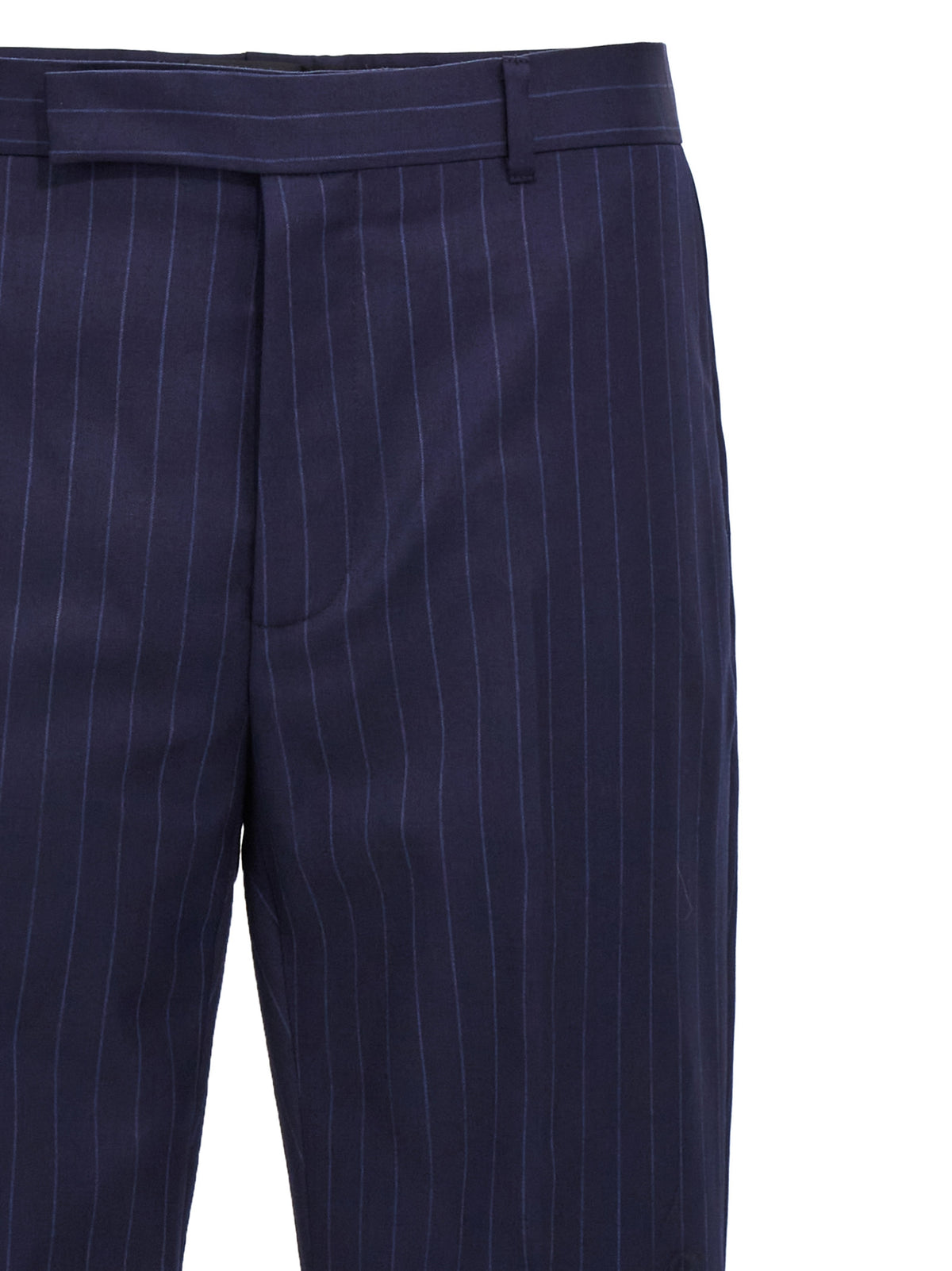 Givenchy Men's Wool Trousers - Blue Pinstripe