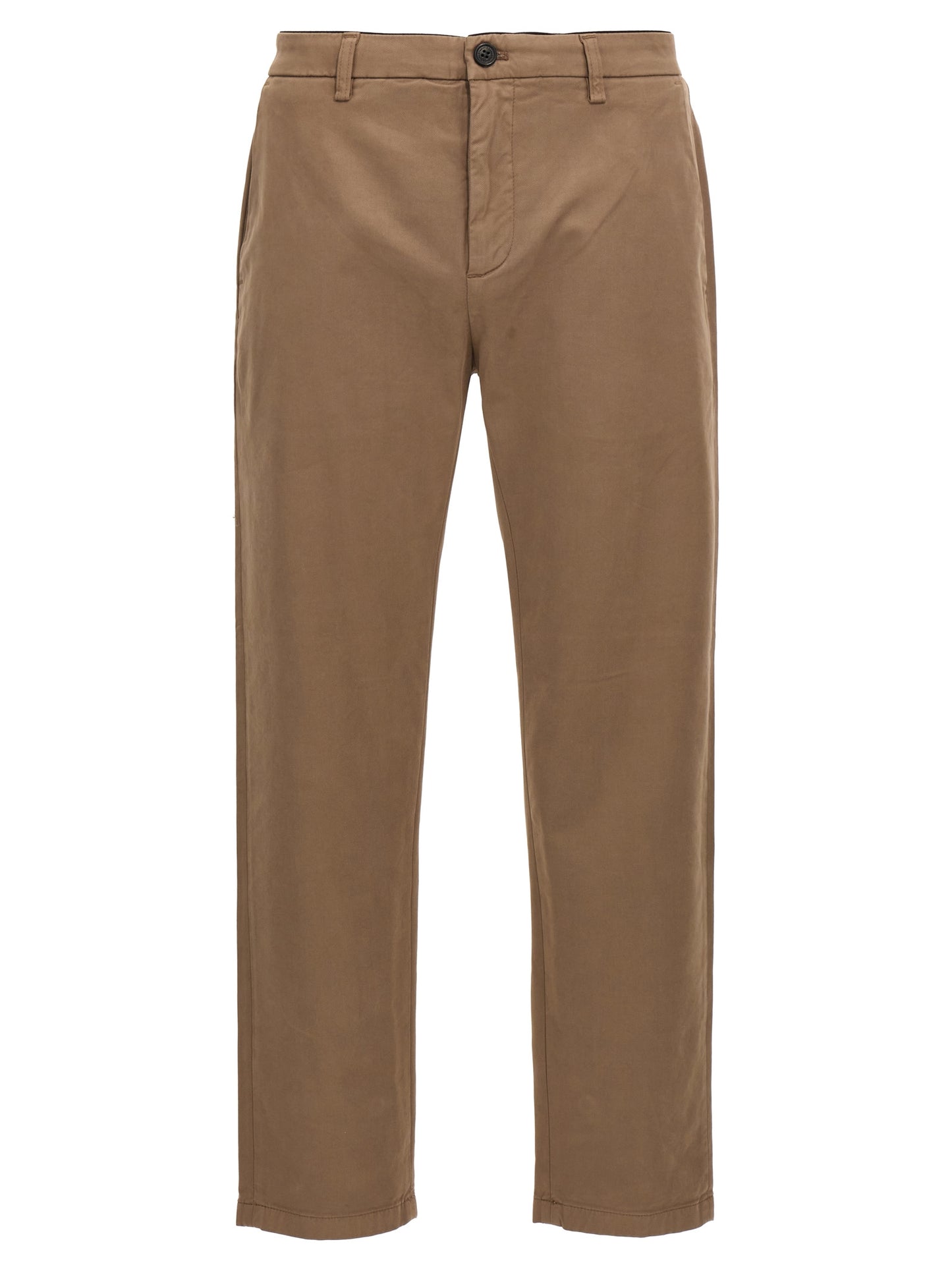 Casual Pants by Department 5 for men in stretch modal cotton brown presents a tailored silhouette, showcasing a tailored and long cut with a refined for a truly tailored aesthetic.