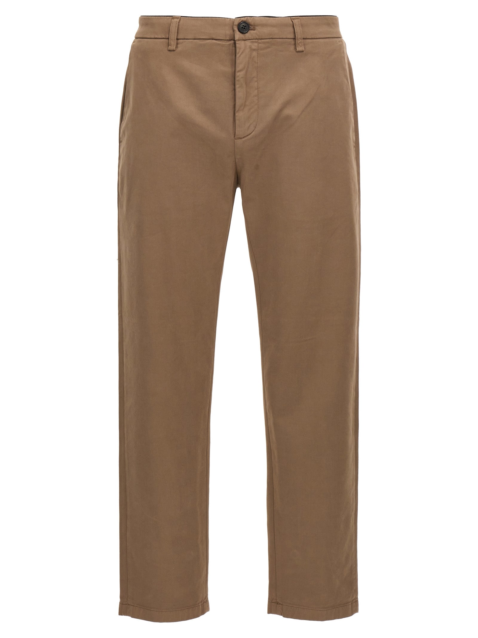 Casual Pants by Department 5 for men in stretch modal cotton brown presents a tailored silhouette, showcasing a tailored and long cut with a refined for a truly tailored aesthetic.