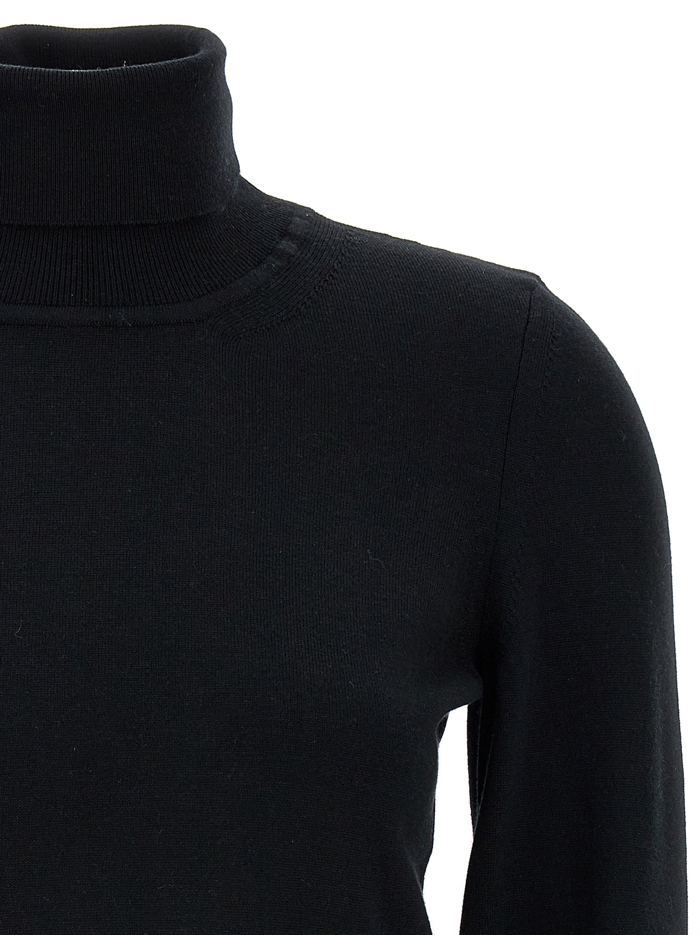 Cardigan by ANTONINO VALENTI for women in merino wool black presents a textural silhouette, artfully finished with a textural and for a sophisticated, textural look.