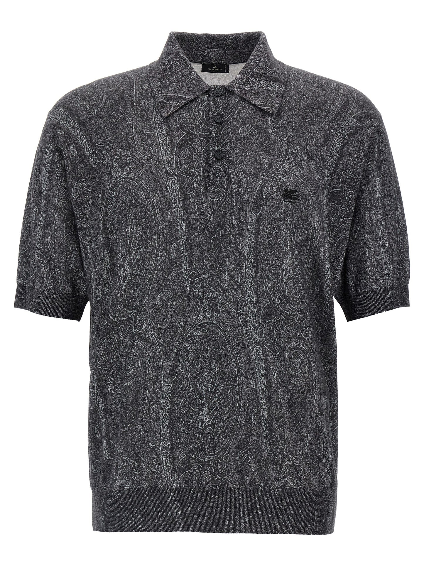 Polo Shirt by Etro for men in cashmere silk multicolor, paisley & print showcases a enviable silhouette, featuring a refined and short-sleeve for a enviable finish.