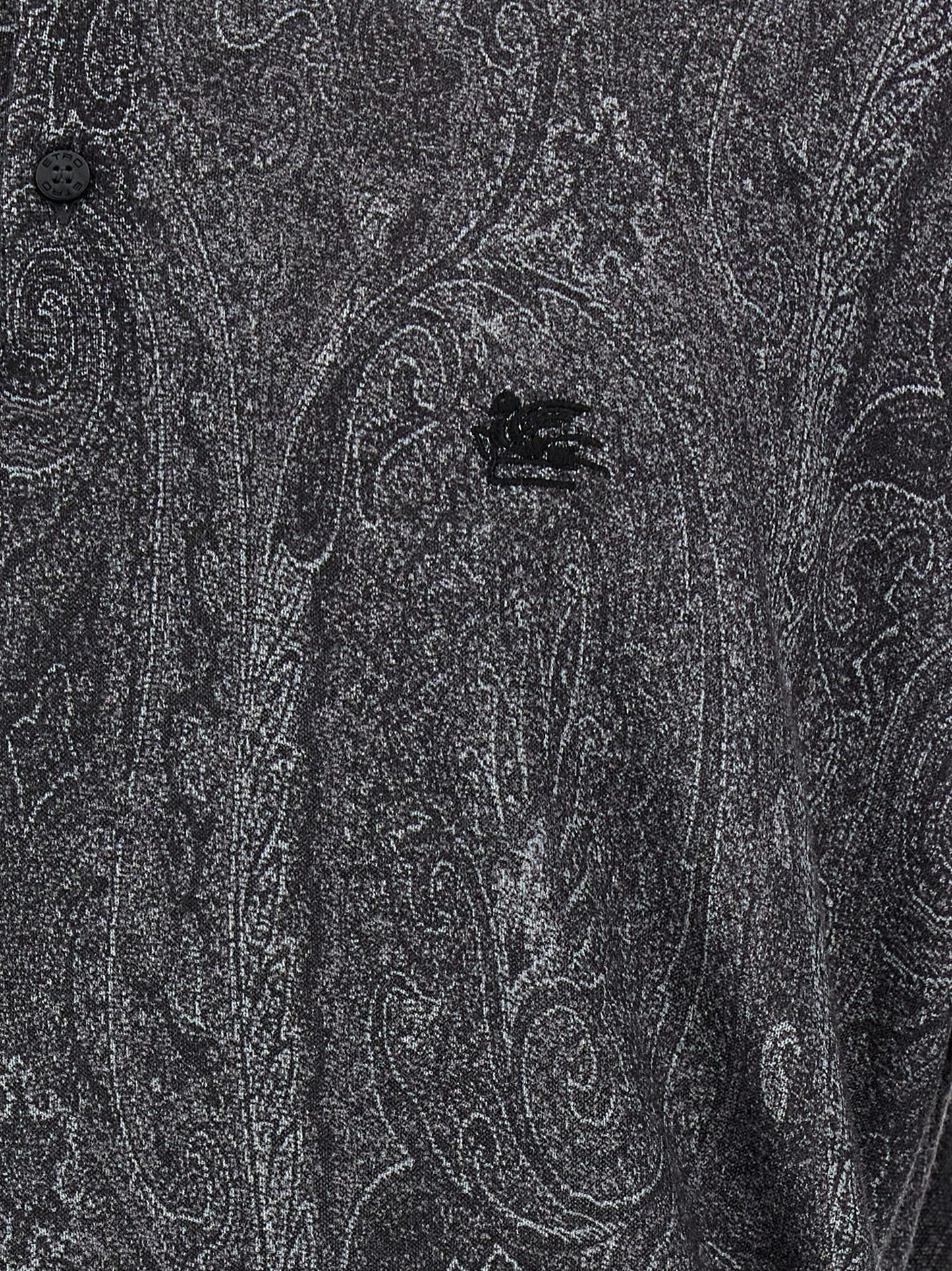 Polo Shirt by Etro for men in cashmere silk multicolor, paisley & print features a eye catching silhouette, showcasing a refined and for a eye catching finish.