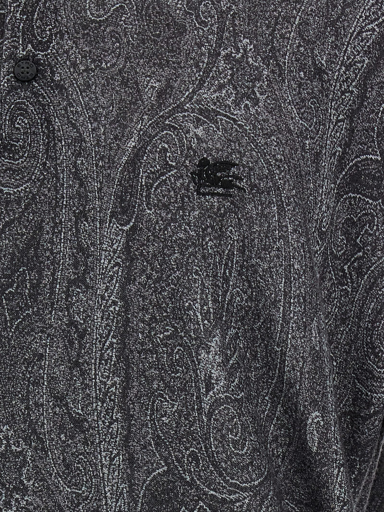 Polo Shirt by Etro for men in cashmere silk multicolor, paisley & print features a eye catching silhouette, showcasing a refined and for a eye catching finish.