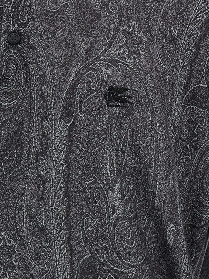 Polo Shirt by Etro for men in cashmere silk multicolor, paisley & print features a eye catching silhouette, showcasing a refined and for a eye catching finish.