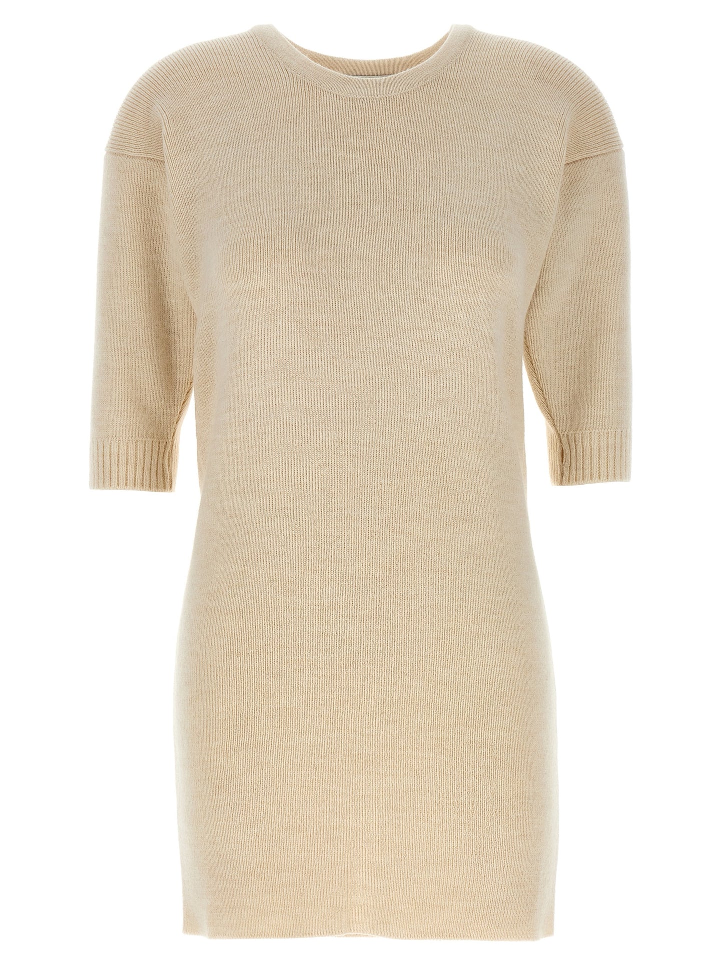 Dress by Lemaire for women in acrylic alpaca wool white features an sultry silhouette defined by a and , falling to an sultry short for a sultry look.
