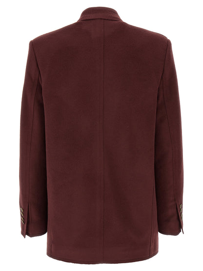 Blazer by Etro for women in cashmere bordeaux presents a distinguished silhouette, detailed with a distinguished and distinctive for a truly sophisticated finish.
